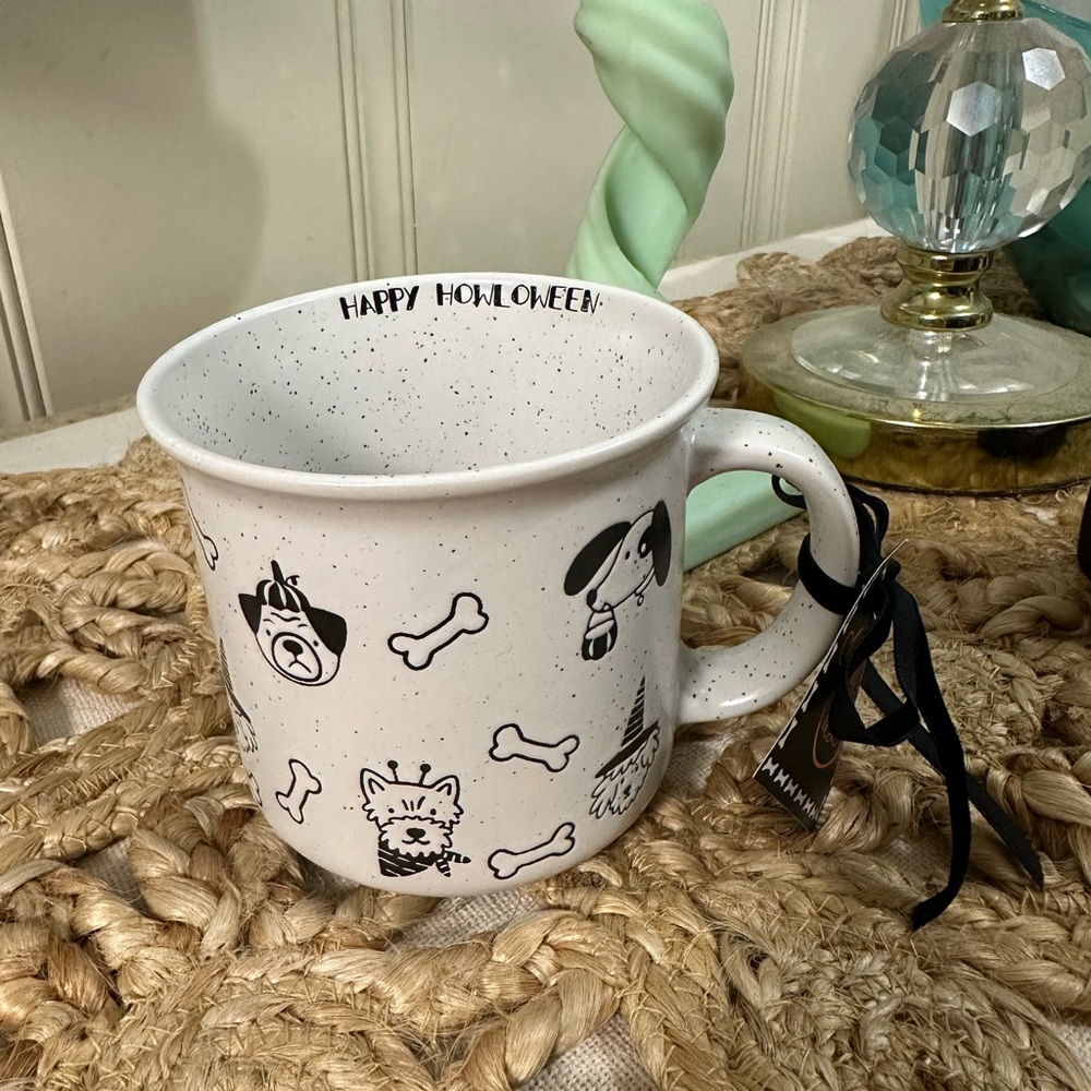Halloween dog coffee cup